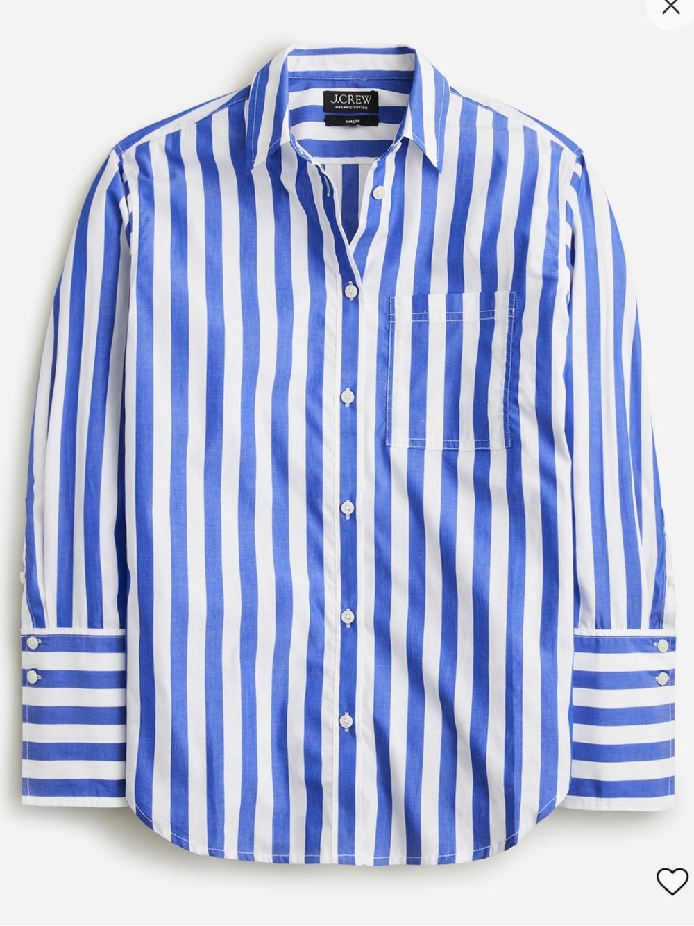 J. Crew Garçon classic shirt in stripe cotton poplin